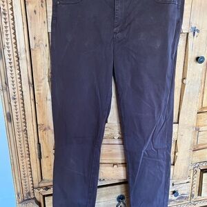 Dark Brown Women Skinny Pants
